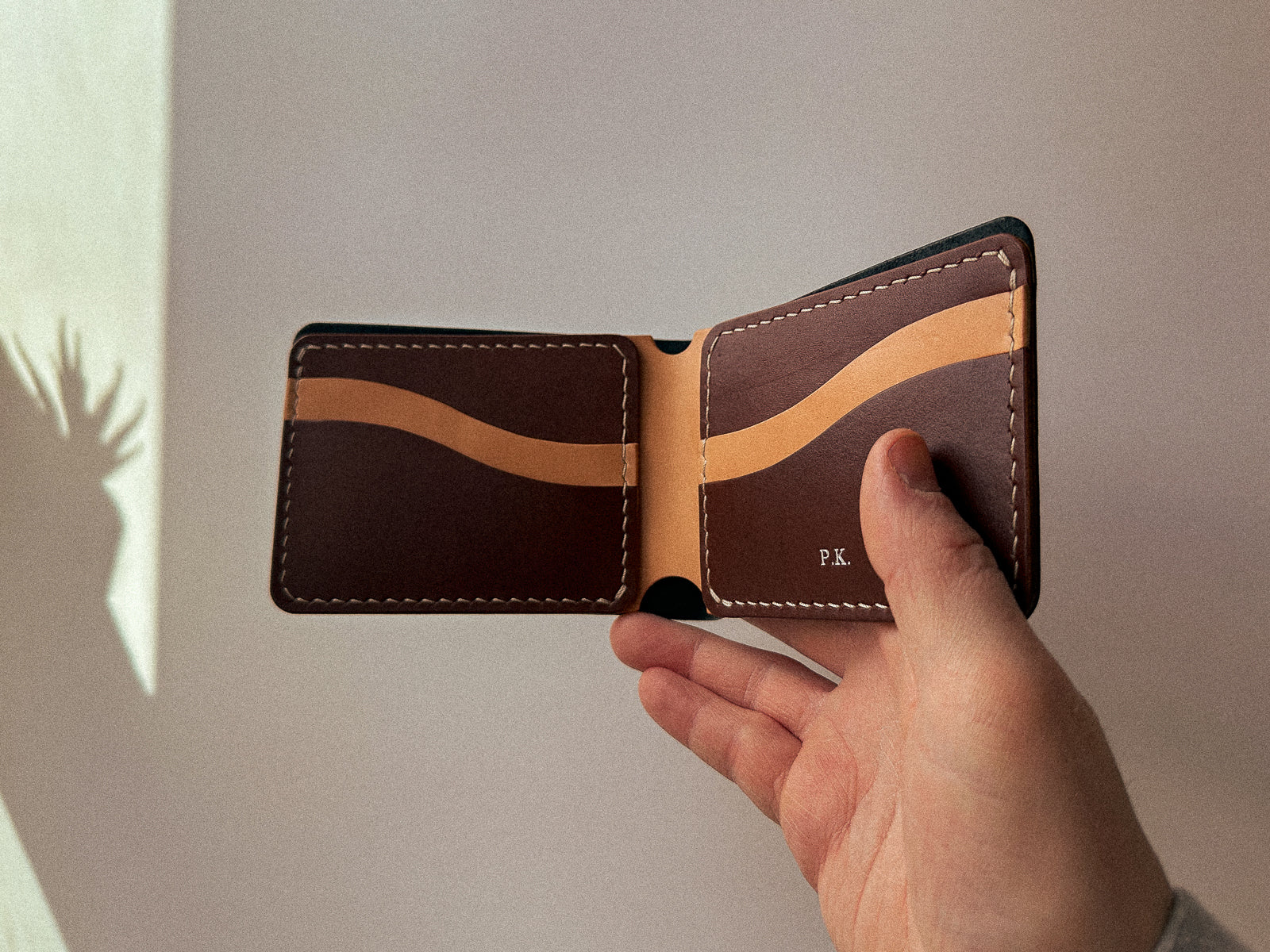 Build your own bucklaw wallet with brown and russet interior