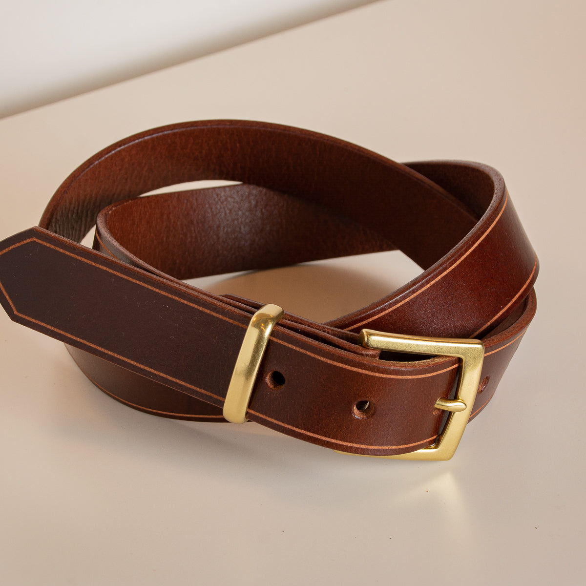 Sterling Dress Belt - Hand Made Leather Belt