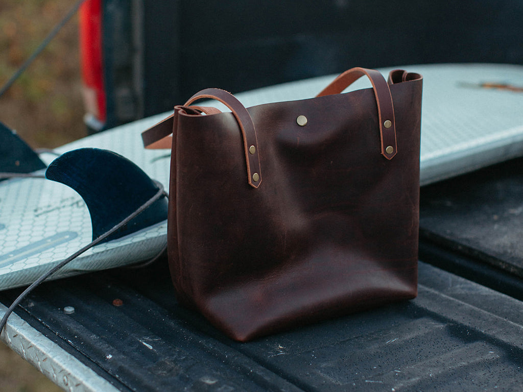 Big Bras d'Or - Leather Tote Bag - Handmade In Nova Scotia – Phee's  Original Goods