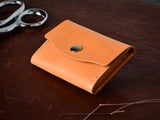 Number 11 pouch wallet in russet - front